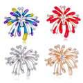 Firework Enamel Four Designs Metal Brooch Pin for Jackets and Lapels view 1