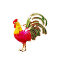 Enamel Rooster Keychains in Plain and Red Fortune Cord Options view 5