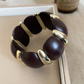 Acrylic Stretch Bracelet Gold Accent 9 Retro Styles view 9