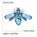 Silver Crystal Bee Insect Rhinestone Brooch Five Colors view 8
