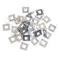 Open Square Stainless Steel Earring Posts in Gold and Silver Tones view 4