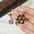 Alloy Sunflower Smiley Flower Lobster Keychains 3 Styles view 2