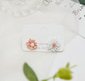 Six Color Mismatched Small Daisy Flower Stud Earrings view 8