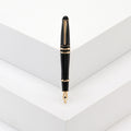 Miniature Fountain Pen Brooch in Detailed Metal and Crystal Design view 6