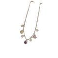 Silver Tone Multicolor Charm Necklaces in Two Designs view 5