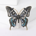 Multicolor Crystal Butterfly Brooch Pin in Four Colorways view 6