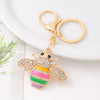 Multicolor Stripes Gold Tone