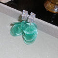 Translucent Sequin Drop Earrings in Four Colors Statement Jewelry view 9