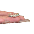 Silver Blue Enamel Open Rings Flower Lace Cross Styles view 5