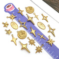 Gold-Tone Cross Metal Charms with 9 Listed Options view 3