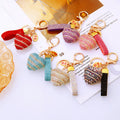 Bubble Crystal Heart Keychains in Six Colors plus Assorted Option view 2
