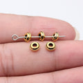 Smooth Ring Spacer Beads in 3 Metal Finishes for Jewelry Making view 4