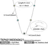 Silver Green Necklace