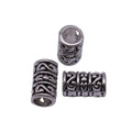 Raised Swirl Tube Large Hole Bead Metal Jewelry Making Component view 4