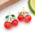 Red Cherry and Strawberry Metal Charms with 9 Listed Options view 12