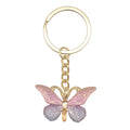 Patterned Metal Butterfly Keychain in Eight Color Styles view 11