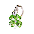 Mixed Crystal Clover and Cross Keychains in Fifteen Pictured Designs view 5