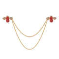 Bee Tassel Five Designs Metal Brooch Pin for Jackets and Lapels view 8