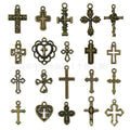 Gold-Tone Cross Metal Charms with 6 Listed Options view 8