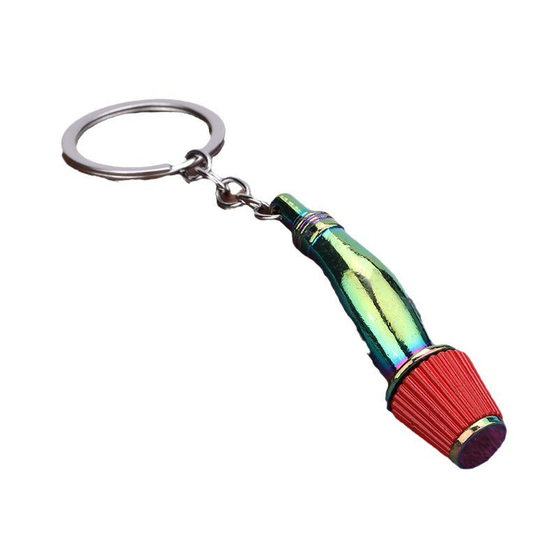 Mushroom Air Filter Car Keychain Zinc Alloy Key Ring Accessory