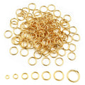 Gold and Silver Tone Jewelry Jump Rings in Assorted Sizes view 4