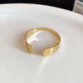 Open Metal Cuff Bracelets Teardrop Plain Wood Grain Five view 10