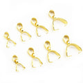 Gold and Silver Tone Pinch Bail Pendant Connector Findings view 7