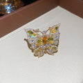Gold Multicolor Crystal Bracelet Earrings And Rings view 10
