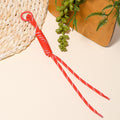 Braided Knot Cord Phone Bag Keychain Metal Ring Ten Colors view 2