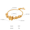 Gold Matte Butterfly