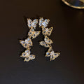 Butterfly Crystal Drop Earrings in Four Colorful Designs view 7