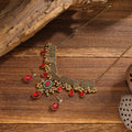 Six Color Ornate Teardrop Necklace and Earring Sets view 10