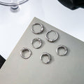 Silver Mini Hoop Earrings Teardrop Coil Bar Ball Styles view 2