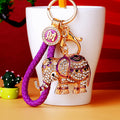 Jeweled Elephant Keychains with Fortune Cords and Loose Heart Loops view 10