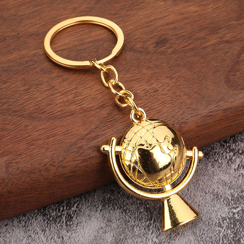 Globe Pendant Zinc Alloy Keychain in Modern Minimalist Style