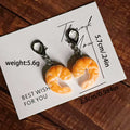 Orange Shrimp Figure Charm with Silver Tone Lobster Clasp view 4