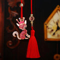 Jeweled Crown Fox Car Hangers in Pink Red Blue and Purple view 2