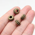 Grooved Ring Large Hole Beads in Detailed Metal Finishes for Jewelry Making view 4