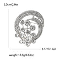 Circular Crystal Balloon Brooch in Four Colorways Clothing Pin view 6