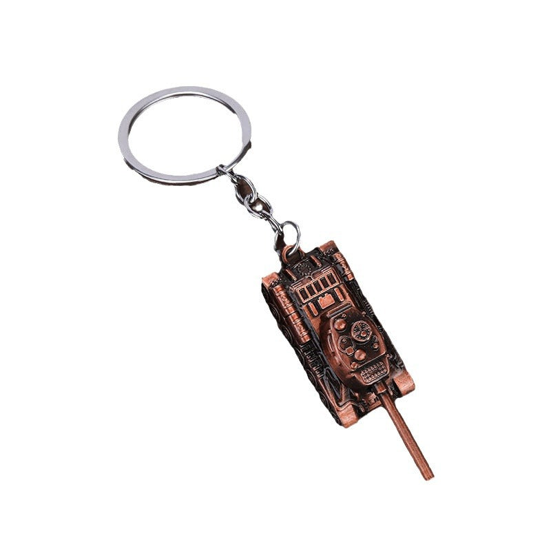 T34 Tank Zinc Alloy Keychain Car Pendant Gift Accessory