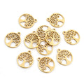 Mixed Mini Stainless Steel Symbol Charms in Gold Tone view 4