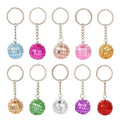 Mirror Disco Ball Keychain Reflective Sphere Ten Colors view 5
