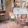 Flocked Heart Apple And Apple Core Charm Keychains 2 Styles view 7