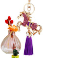 Jeweled Horse Coin Tassel Keychains in Four Colors plus Assorted Option view 5