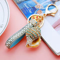 Jeweled Striped Tower Shell Keychains in Eight Colors plus Assorted Option view 12