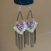 Pink Crystal Fringe