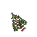 Green Gold Tone Christmas Tree Metal Brooch Pin for Jackets and Lapels view 5