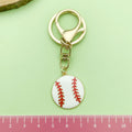 Soccer, Basketball and Football Charm Keychains Featuring Sports Ball Across 30 Variations view 3