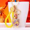 Yellow-Fortune Multicolor-Beaded-Turtle