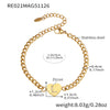 Gold L Bracelet